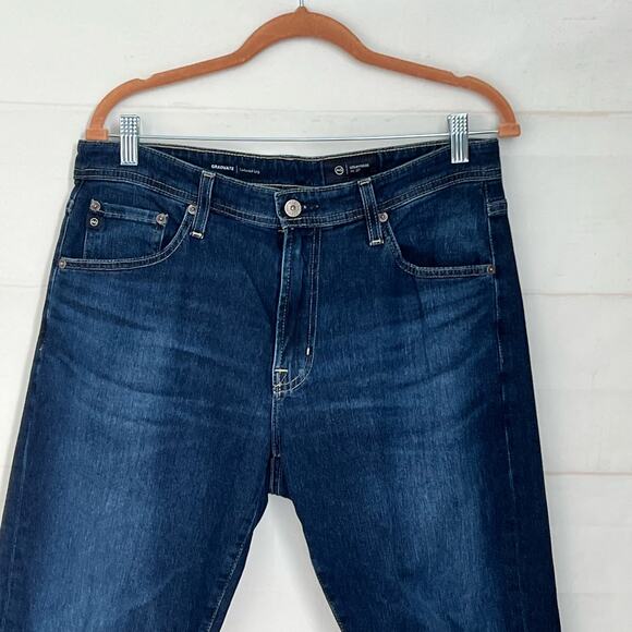 AG Adriano Goldschmied Men's Jeans 33x27 Blue Denim The Graduate Tailored Leg - Picture 3 of 13